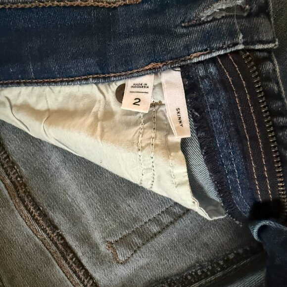 LOFT High Medium Wash High Rize Stretchy Skinny Cotton Jeans - Picture 8 of 10